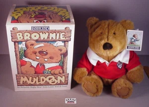 1995 Gund Land's End Rugby Teddybär Brownie Muldoon 11 Zoll Stofftier Neu mit Etikett Neu in Verpackung - Bild 1 von 5