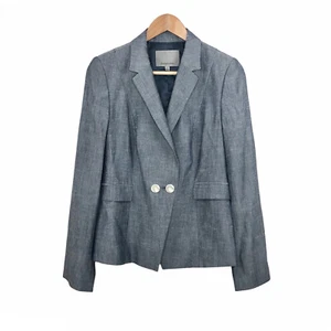 Blazer Classiques Entier Mujer Gris Doble Pecho Un Botón Talla M - Imagen 1 de 10
