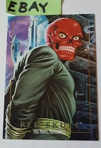 Teschio Rosso 1992 Marvel Masterpieces 80 Capt America Sky Box Trading Card - Foto 1 di 12