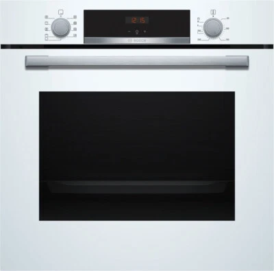 BOSCH Backofen Einbauherd weiß 71 l autark 3D-Heißluft EcoClean HBA534BW3 - Bild 1 von 4
