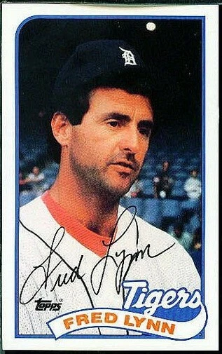 Fred Lynn #163 1989 Topps/LJN Baseball Talk - Image 1 of 1