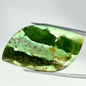 Natural Chrome Chalcedony Loose Gemstone Fancy Cabochon 41.50 Cts 23X42X6MM