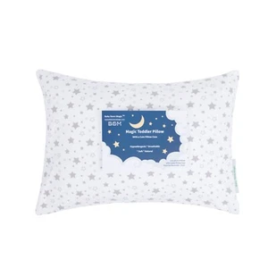 Toddler Pillow with Adorable Pillowcase – Soft, Natural & Hypoallergenic – 13x18 - Picture 1 of 7