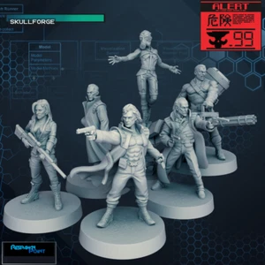 Apex Wolf Agents - SkullForge Studios - 32mm Wargaming Tabletop Miniatures - Bild 1 von 7