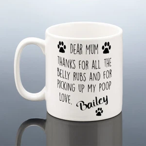 TAZA PERRO MAMÁ Perro Momia Taza Día de la Madre Perros Cumpleaños Regalo Ella Him Hombres Perro Dueño - Imagen 1 de 6