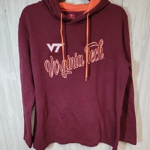 Colosseum Virginia Tech Women’s XL Maroon Logo Hooded Sweatshirt - Picture 1 of 9