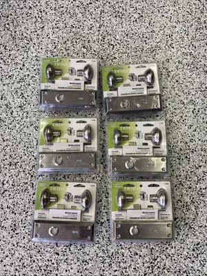 Defender Security E 2330 Mortise Keyed Lock Set with Satin Nickel Knob LOT OF 6 - Image 1 of 4