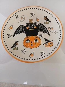 4er SET ELI & ANA HALLOWEEN "CREEP SHOW BAT" SALAT-/DESSERTTELLER 8 1/2" - Bild 1 von 7