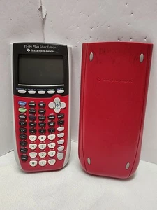 TEXAS Instruments TI-84 Plus SILVER EDITION Graphing Calculator w/ Cover TESTED” - Picture 1 of 6