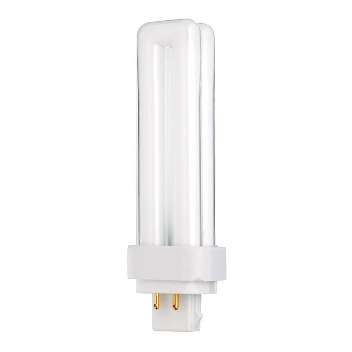 Satco S8334 18W Quad Tube 4-Pin G24Q-2 Plug-In base 3000K fluorescent bulb - Image 1 of 1