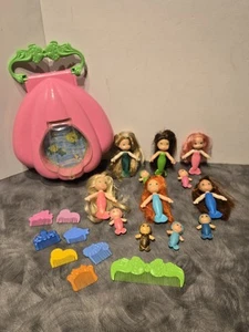 Kenner Sea Wees Beauty Shell Carry Case W 6 Sea Wees And Babies - Picture 1 of 8