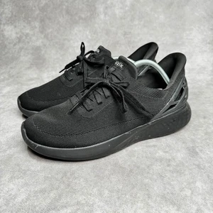 Kizik Athen Strick Freisprechschuhe Herren Größe 12 Freizeit Schnürschuhe dreifach schwarz - Bild 1 von 8