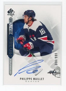 2020-21 SP Authentic Future Watch /999 Philippe Maillet #177 Rookie Auto RC - Imagen 1 de 1
