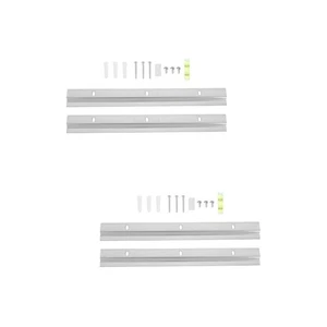  Set 2 staffe ad incastro per montaggio a parete ferramenta cornice portafoto - Foto 1 di 12