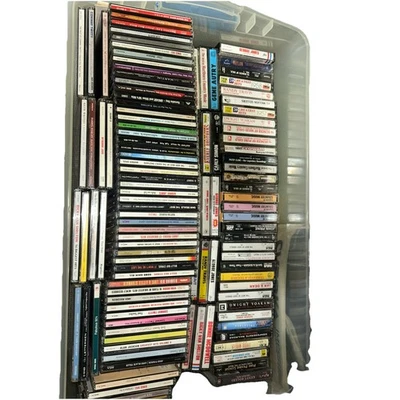 Lot Of 105 Music CDs And Cassette Tapes - Tested And Working  109 CDs Rare Foto 1 de 4