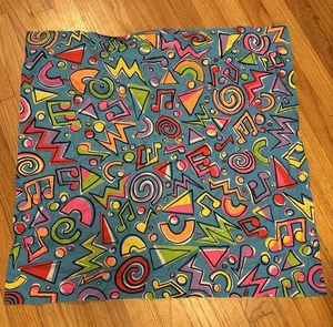 LUSH COSMETICS 100% Organic Cotton Head Wrap Scarf Bandana 27" Party Animal 80s - Picture 1 of 5