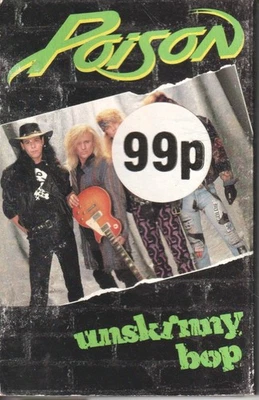 Poison Unskinny Bop cassette UK Capitol 1990 cassette single in card outer slip - Image 1 of 2