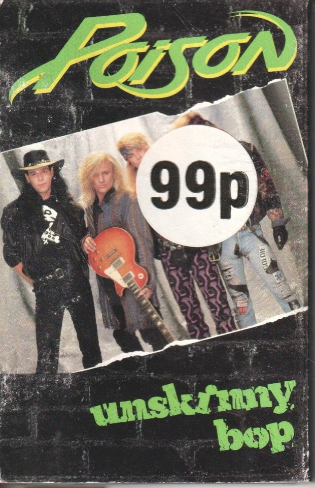 Poison Unskinny Bop cassette UK Capitol 1990 cassette single in card outer slip - Image 1 of 2