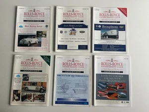 Rolls-Royce / Bentley Enthusiasts' Club Advertiser Magazine ~ 6 x 1998 Issues - Picture 1 of 1