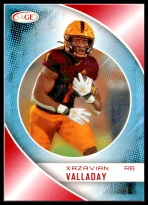 2023 SAGE HIT Red #24 Xazavian Valladay Arizona State University - Image 1 of 2