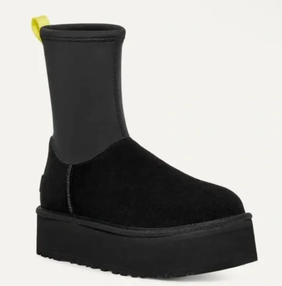 UGG Classic Dipper Black Shearling Platform US 8 - Image 1 of 1