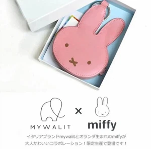 mywalit × Miffy Pink Calf Leather Coin Purse Geldbörse Japan Limited Neu unbenutzt - Bild 1 von 24