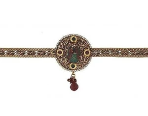 Traditional Gold Plated Rajputi Rajasthani Ponchi for Girls & Women - Picture 1 of 5