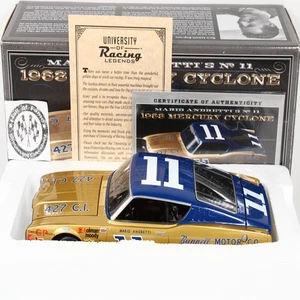 MARIO ANDRETTI 1968 AUTOGRAPHED UNIVERSITY OF RACING #11 MERCURY CYCLONE XRARE!! - Picture 1 of 18