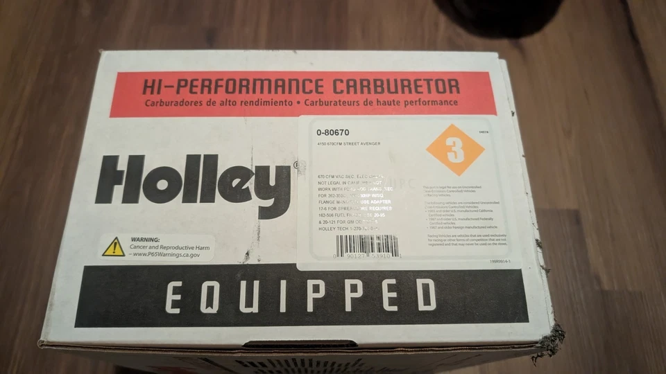 Carburador Holley 0-80670 670 CFM Street Avenger Foto 1 de 4