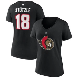 Women's Fanatics Tim Stutzle Black Ottawa Senators Reverse Retro 2.0 Name & - Picture 1 of 3