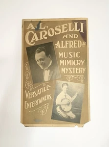 A L Caroselli & Alfred Jr Music Mimicry Mystery Advertisement Magic Memorabilia - Picture 1 of 2