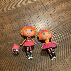 Lot Of 2 Lalaloopsy Bea Spells A lot Mini Dolls With Pet Owl - Picture 1 of 13