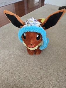 Brandneu Build A Bear Pokemon Eevee BAB Plüschtier mit blauem Outfit  - Bild 1 von 9