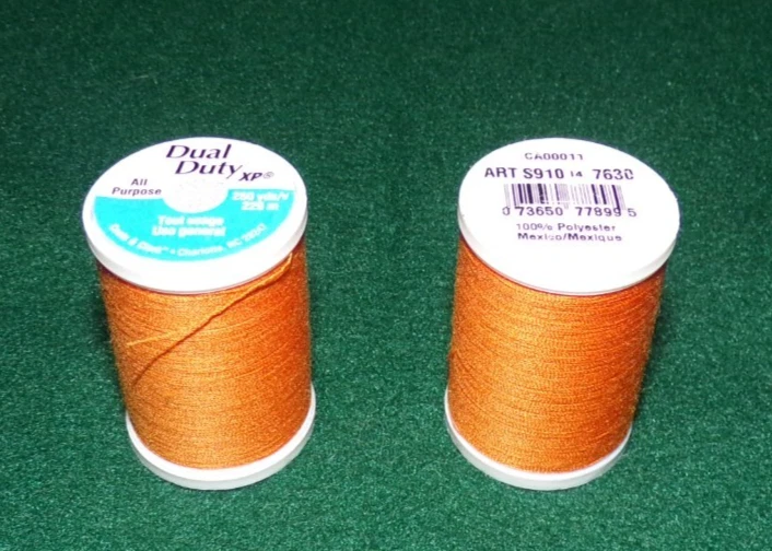 Dual Duty All Purpose Polyester Thread, 250 yards, Tangerine (7630) - Image 1 of 1