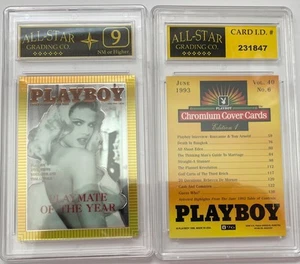 Anna Nicole Smith 1995 Playboy Chromium Card#96 June 1993 Graded ASG 9 NM #4 - Imagen 1 de 1
