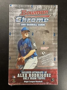 2005 Bowman Chrome Factory Sealed Hobby Box 18 Packs Justin Verlander RC (C) - Picture 1 of 2