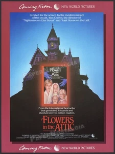 FLOWERS IN THE ATTIC - Original 1985 early Trade AD/ poster_ "A WES CRAVEN Film" - Picture 1 of 1