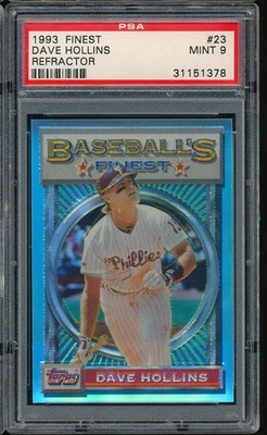 Finest refractor 1993 Dave Hollins #23 PSA 9 - Phillies Foto 1 de 3