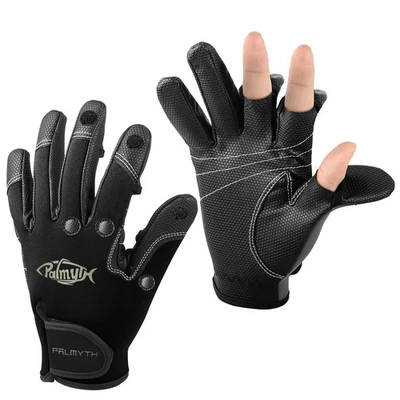 Guantes de pesca de neopreno Palmyth para hombre y mujer 2 dedos de corte flexibles para Foto 1 de 4