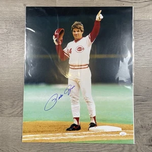 Pete Rose Cincinnati Reds Autographed/Signed 16x20 Photo JSA AV64117 - Picture 1 of 11