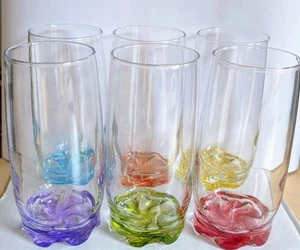 6 Trinkgläser  Saftgläser 200ml in verschiedenen Farben - Bild 1 von 1