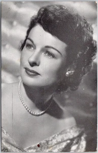 Vintage 1949 Ruth Hussey Hallmark Playhouse Radio Star Postcard Advertising - Bild 1 von 2