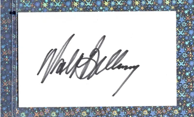 Walt Bellamy signed 3x5 index card AUTO Autograph HOF  Hawks Knicks 5 Teams - Image 1 of 3