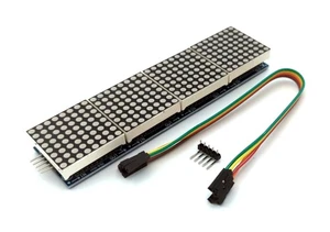 BerryBase Max7219, Módulo Pantalla Matriz de Puntos LED 4 en 1, 8x8, Bus SPI, 5V, - Imagen 1 de 2