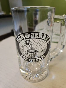 Seltener 1980er Ben & Jerry's Eisbecher klar Vintage Vermont Bierkrug FEHLER LOGO - Bild 1 von 14