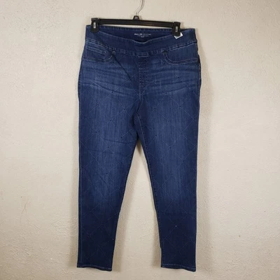 Chico's Pull-On Jegging EmblishJewels Vaqueros Tobillo Para Mujer Talla 2R Grande 12 Azul Foto 1 de 4