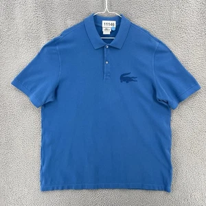 Lacoste Polo Golf Shirt Herren Gr.8 3XL Kroko Logo Kurzarm Blau 11146 - Bild 1 von 8