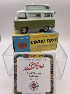 Corgi Model Club Ford Thames Airborne Caravan Boxed with certificate reissue - Picture 1 of 3