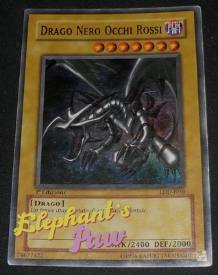 Yugioh - Drago Nero Occhi Rossi ULTRA RARA - LDD-I056 1° Edizione - Immagine 1 di 3