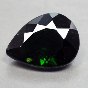 6.00 Ct Pretty Pear Cut (13 x 10 mm) 100% Natural Green Chrome Diopside Gemstone - Picture 1 of 7